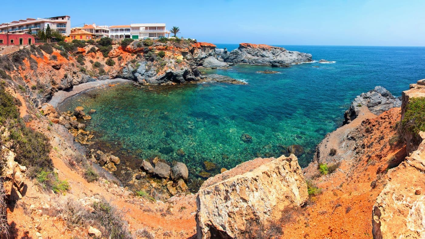 Coastline of Costa Calida in Murcia region, Spain