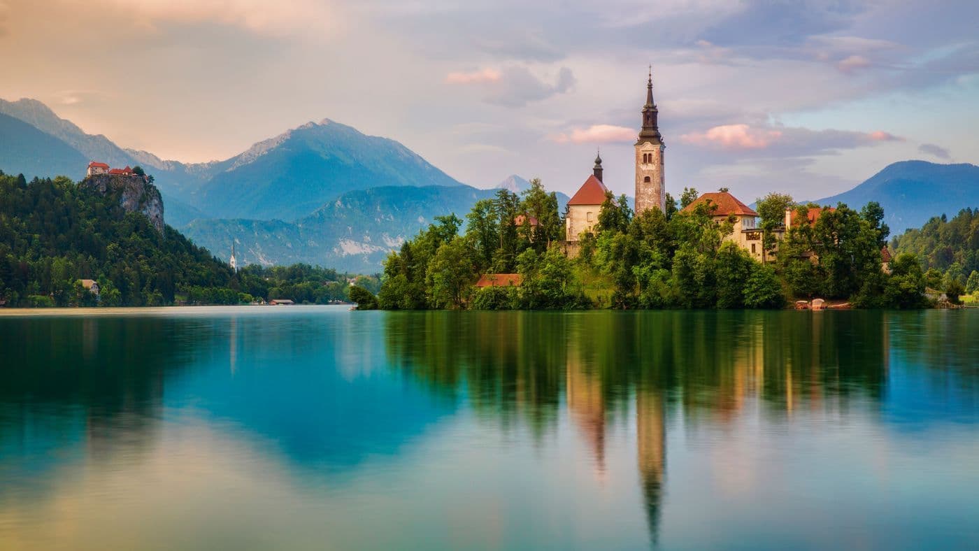 Bled Island in Lake Bled, Slovenia
