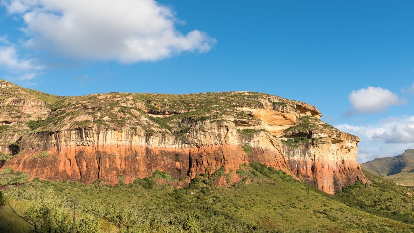 Mushroom Rock at Golden Gate in the Free State Province, South Africa