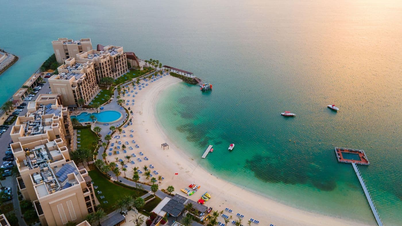 Marjan Island in Ras Al Khaimah Emirate in the UAE