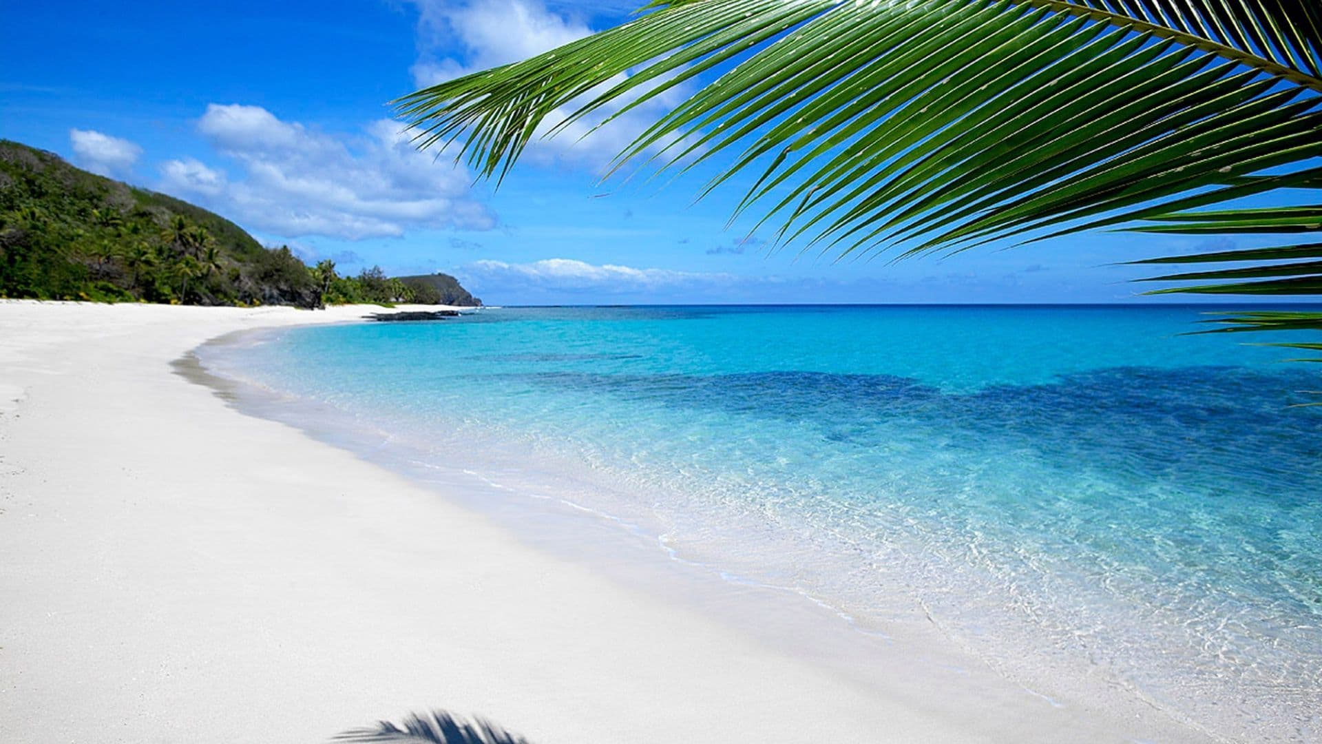 White sand beach in the Yasawa Islands, Fiji
