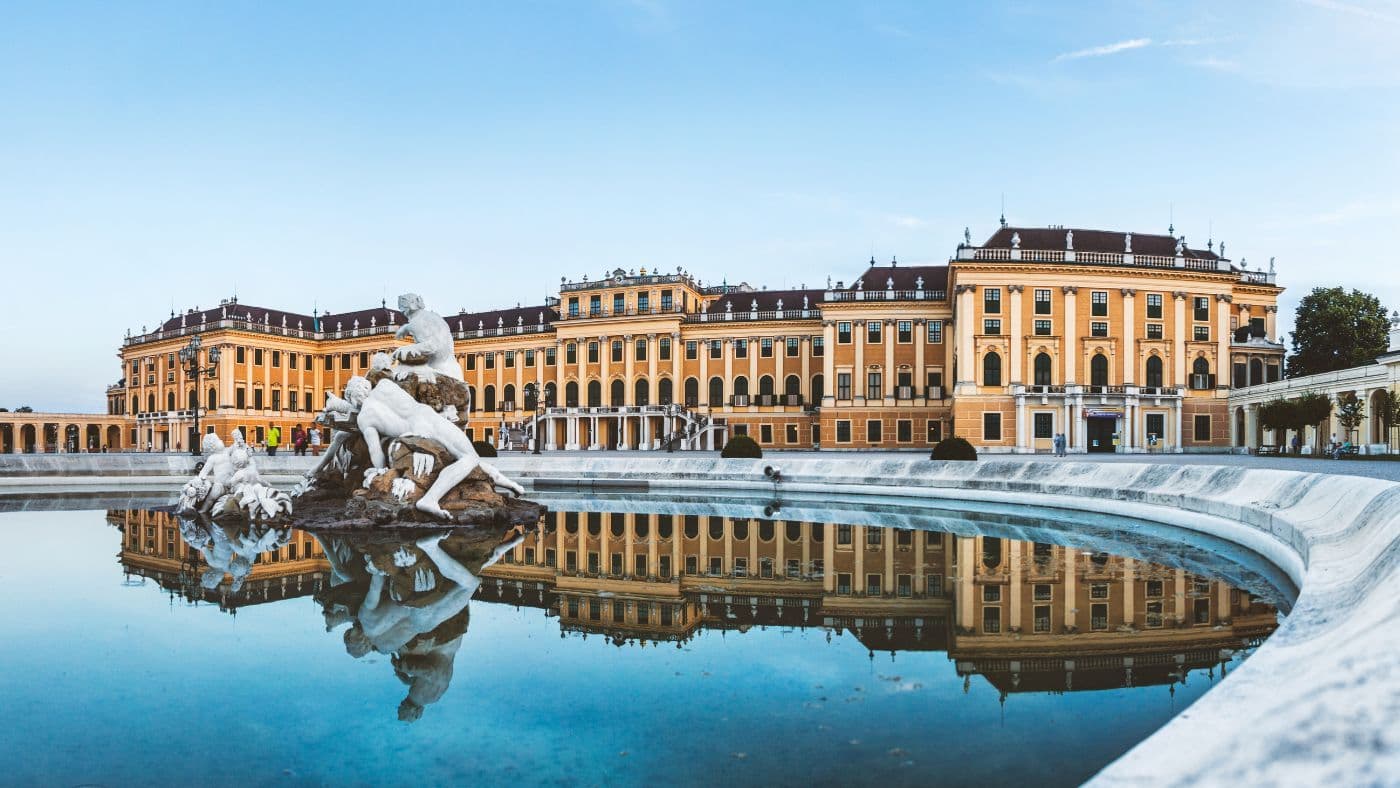 Schonbrunn Palace in Vienna, Austria