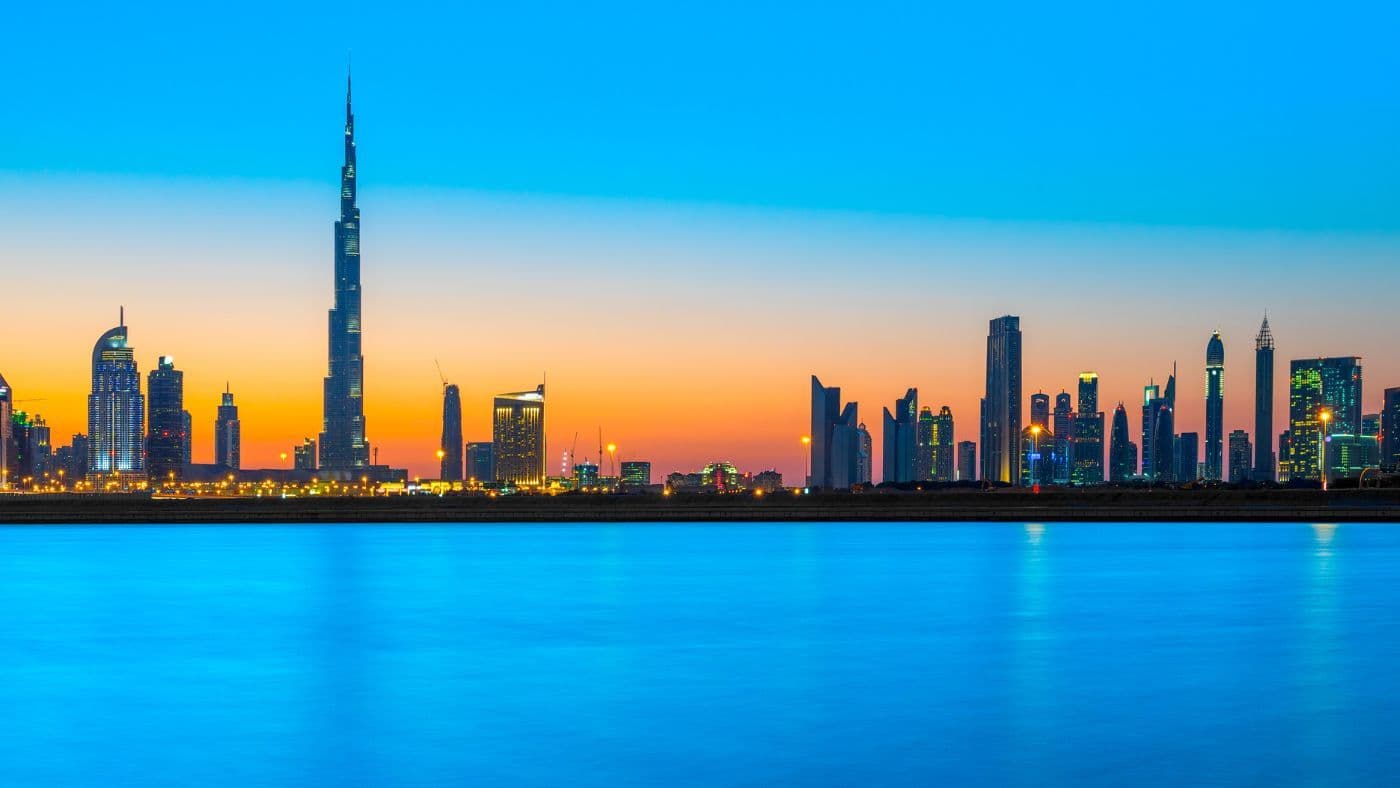 Dubai skyline, United Arab Emirates