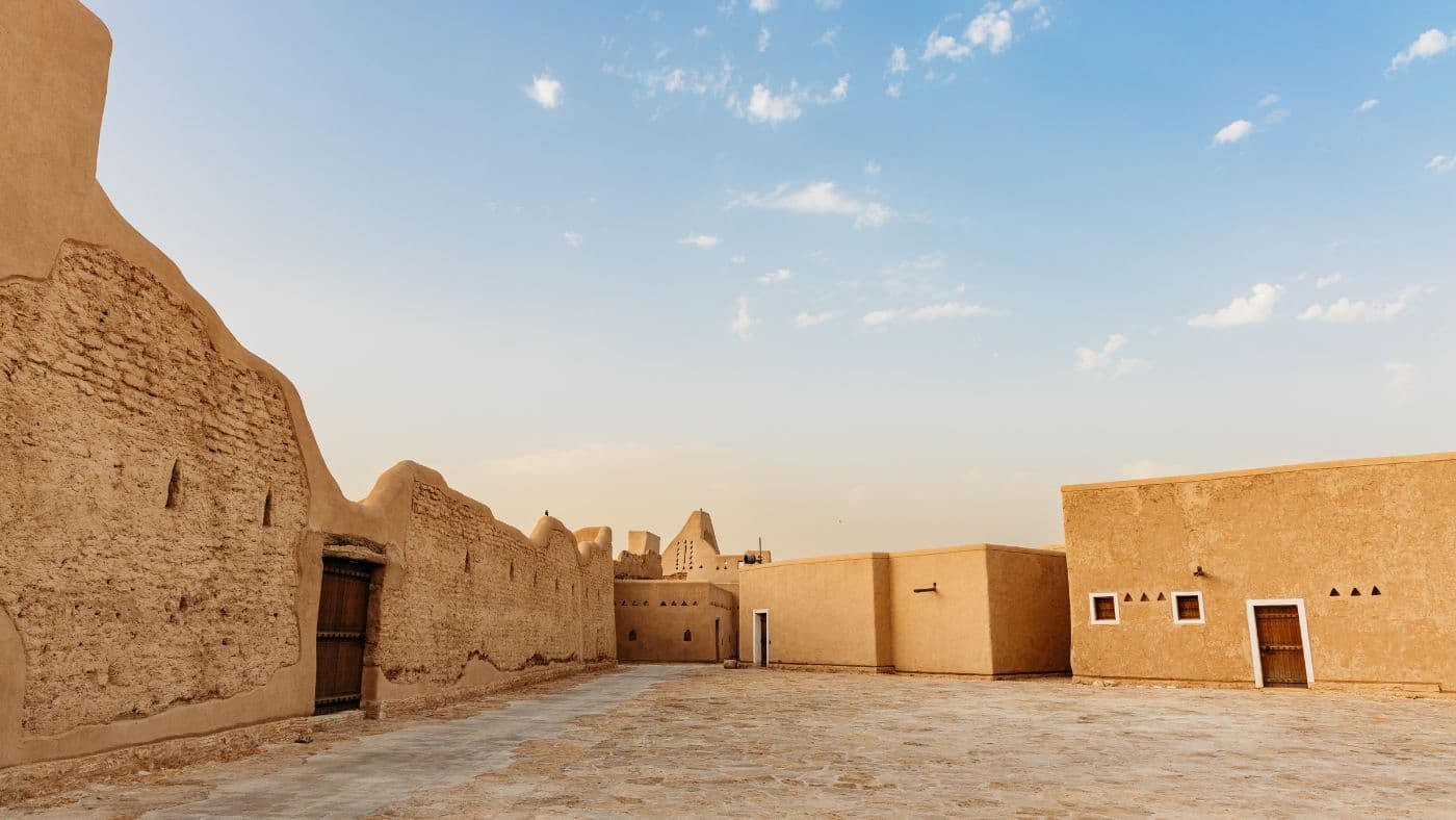 Historical Mud-Brick Buildings in Diriyah, Saudi Arabia