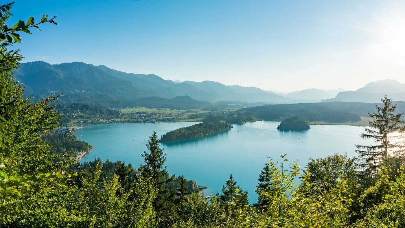 Lake Faak in Carinthia, Austria