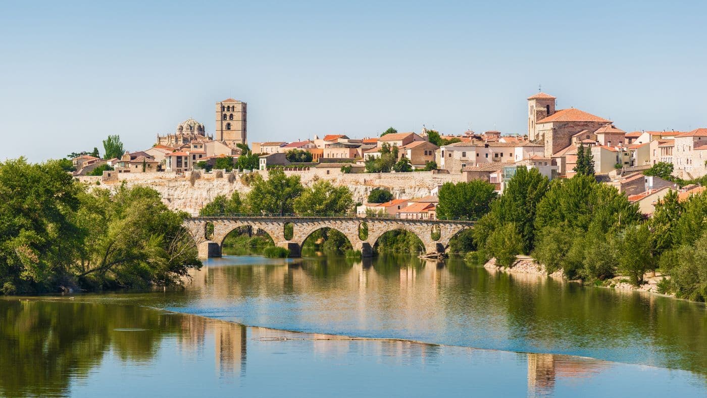 Panorama of Zamora, Castile y León, Spain