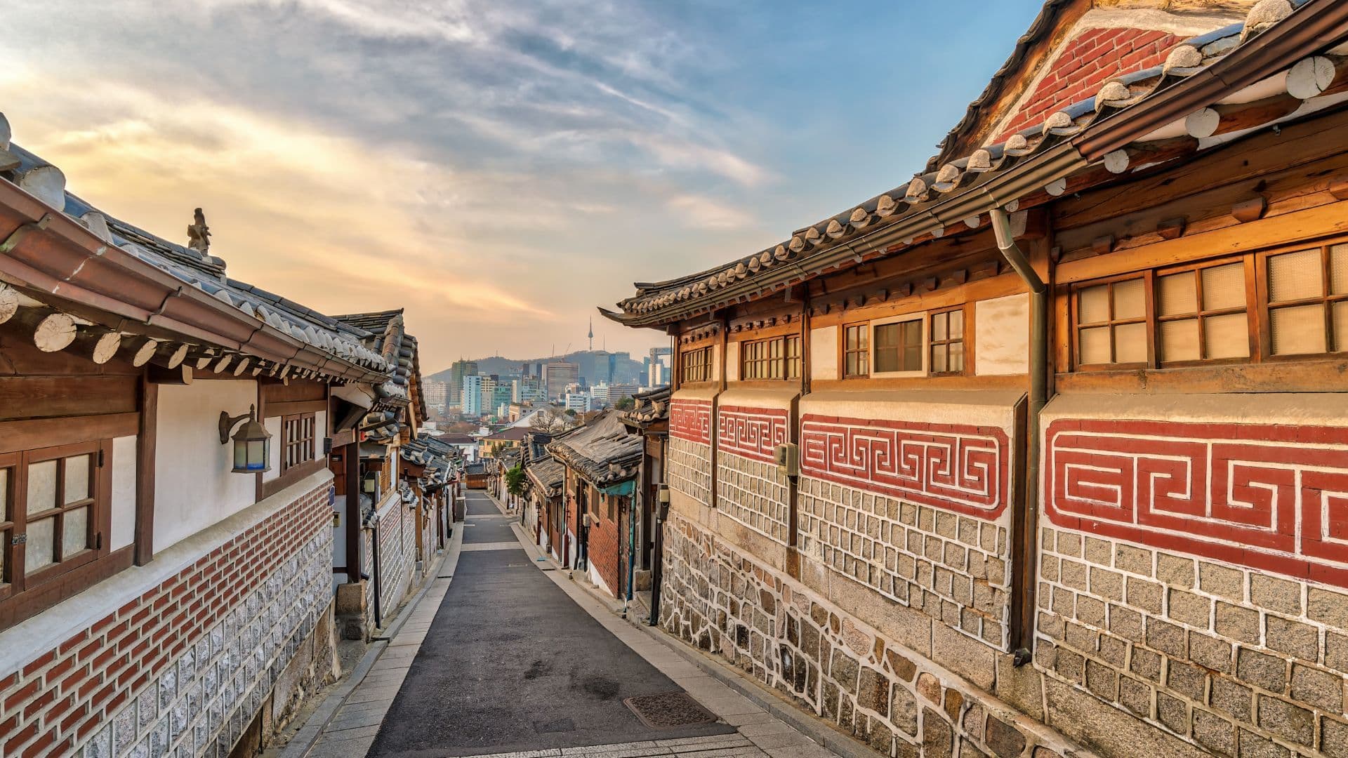 Bukchon Hanok Village in Seoul, South Korea