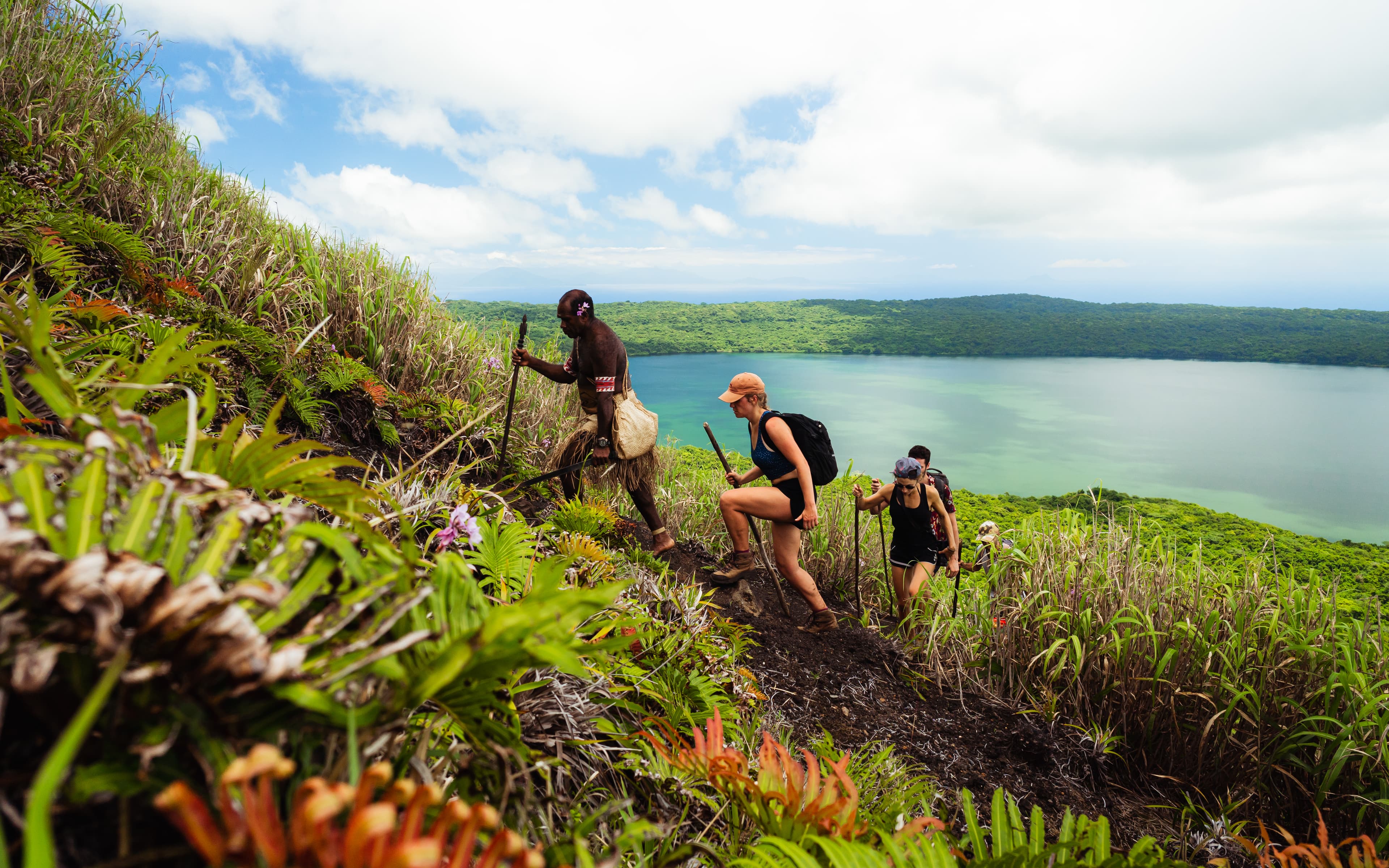 Gaua Lake Letas Mt Gharat Volcano hike
